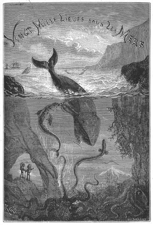 Exemple d'illustration de l'exposition "Jules Verne illustré"
