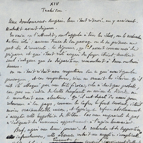 Transcription du manuscrit de L&#039;Étoile du Sud